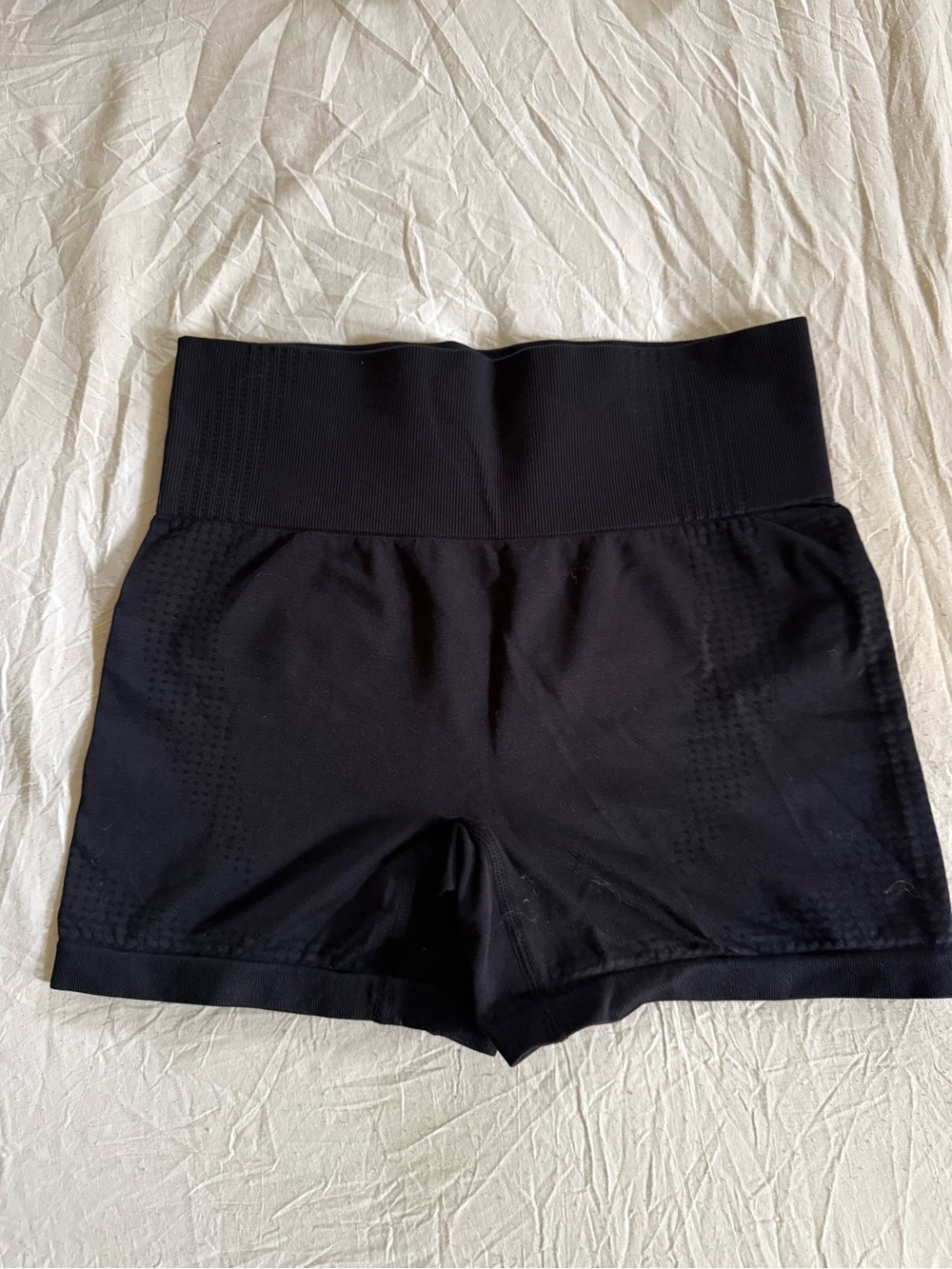 High-Waist Black Women’s Active Shorts